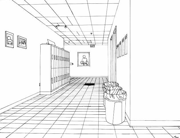 630x485 One Point Perspective Drawing The Ultimate Guide - Simple One Point Perspective Drawing