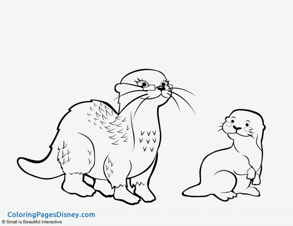 1024x791 Otter Lineart Simple For Free Download - Simple Otter Drawing