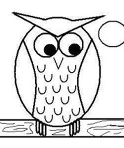 250x297 How To Draw Owls Drawing Tutorials Drawing How To Draw Owls - Simple Owl Drawing