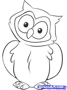 236x316 Best Drawing - Simple Owl Drawing
