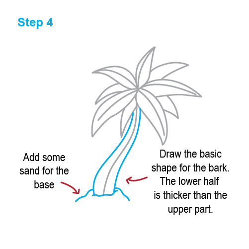 501x501 How To Draw How To Draw A Palm Tree - Simple Palm Tree Drawing
