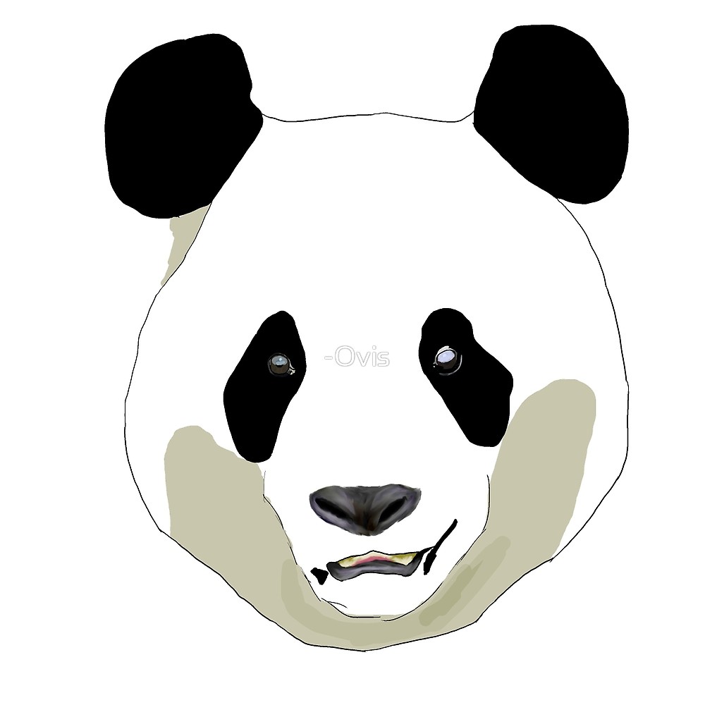 1000x1000 Panda Simple Drawing - Simple Panda Drawing