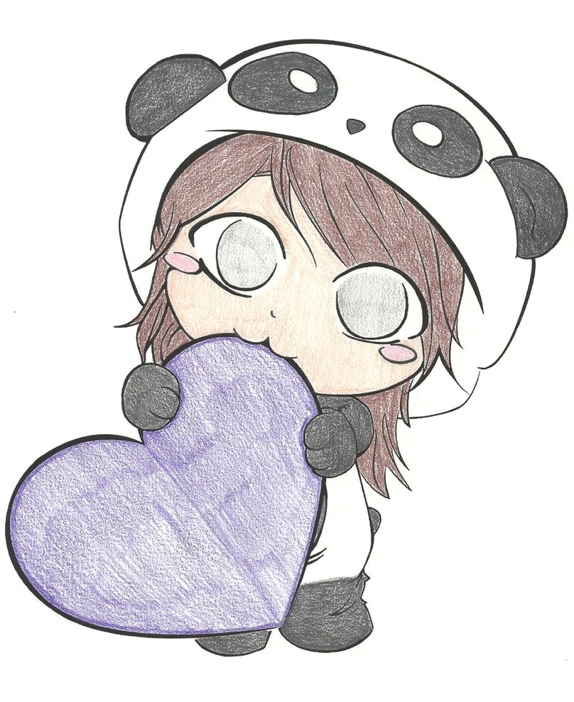 808x988 Cute Panda Drawing - Simple Panda Drawing
