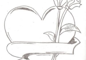 300x210 Pencil Drawing Heart Simple Pencil Sketch Of Heart - Simple Pencil Drawing Images Of Heart