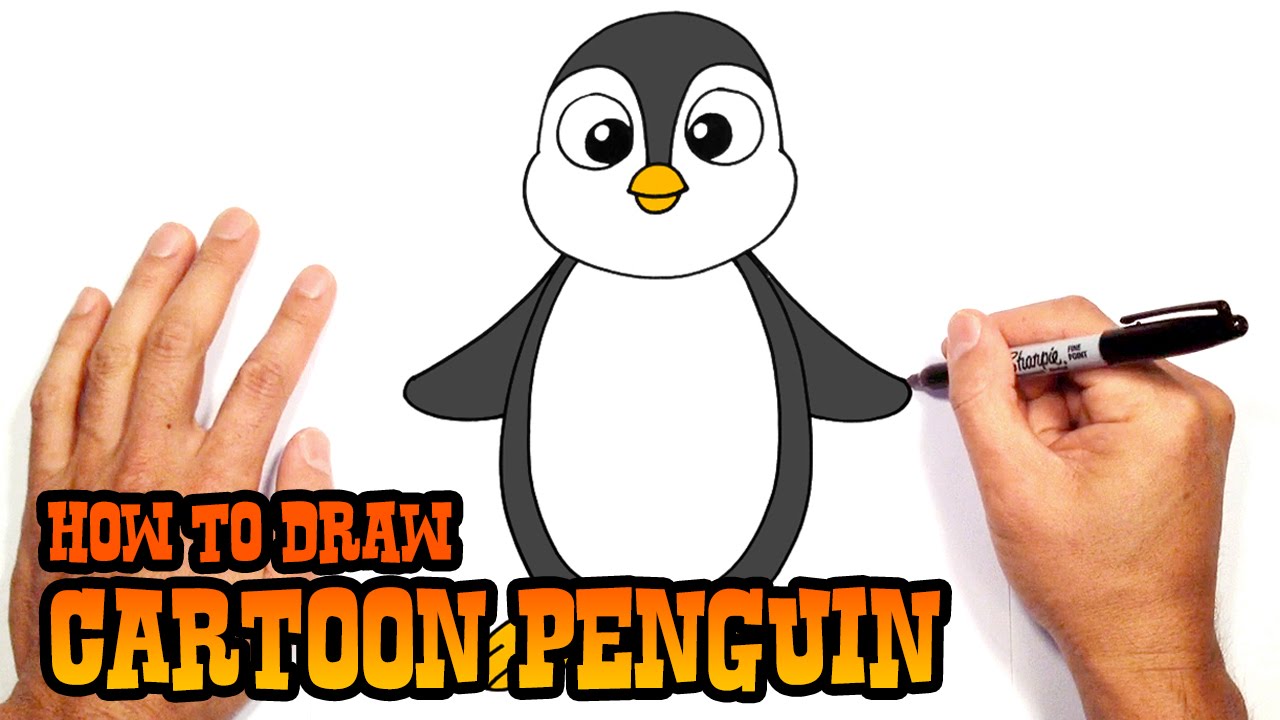 1280x720 How To Draw A Penguin Drawing Lesson For Beginners - Simple Penguin Drawing