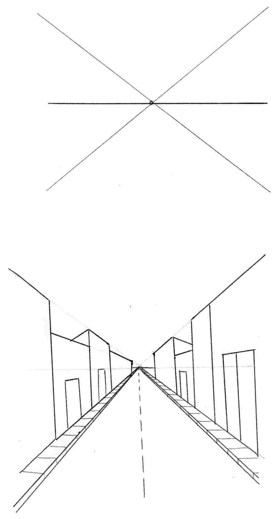 898x1679 Simple Perspective Drawing For Kids - Simple Perspective Drawing