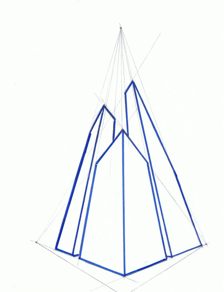 786x1024 Point Perspective Drawing - Simple Perspective Drawing