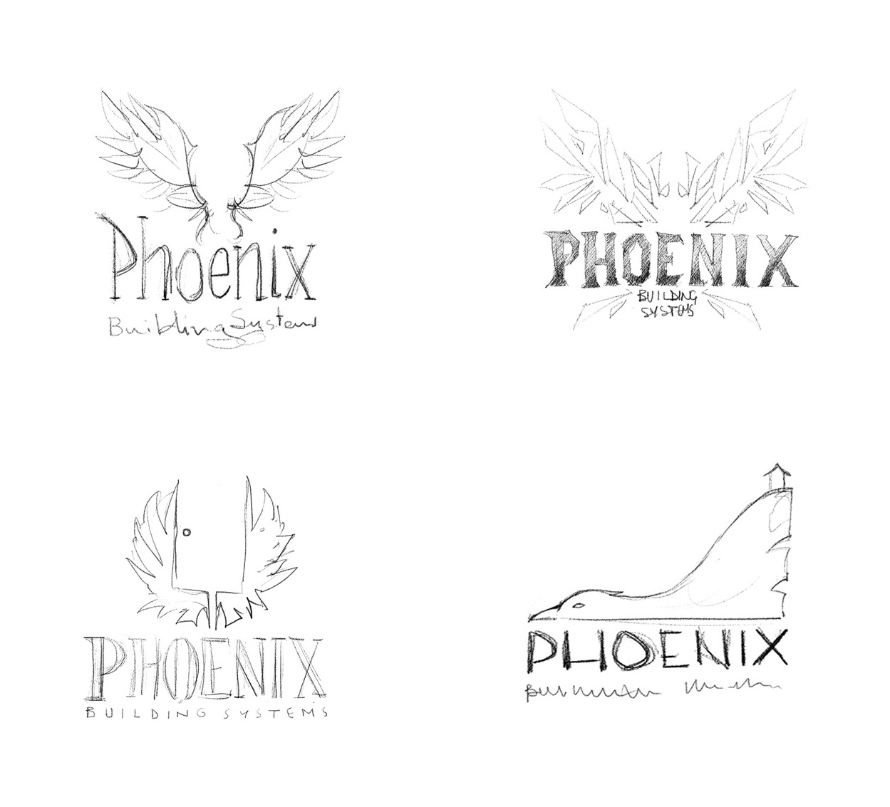 1249x1133 Phoenix Building - Simple Phoenix Drawing