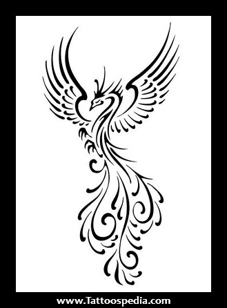 329x446 Simple Phoenix Tattoos - Simple Phoenix Drawing