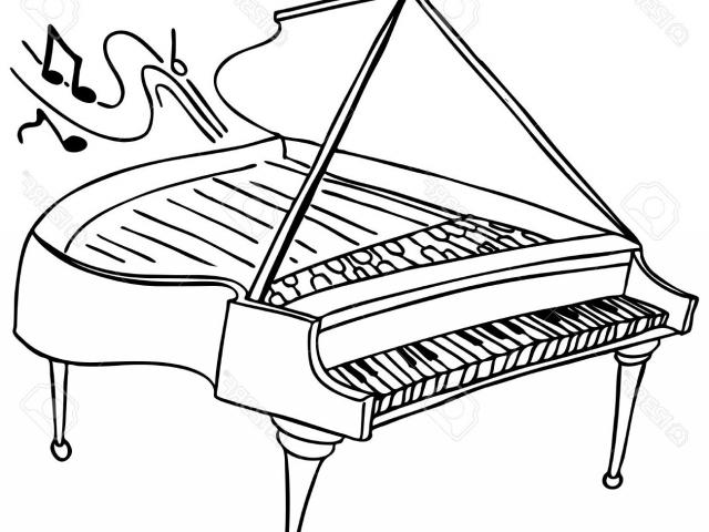 640x480 Drawn Piano Simple - Simple Piano Drawing