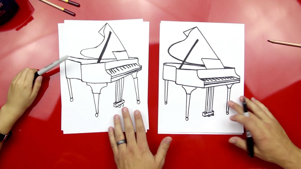 1024x574 How To Draw A Grand Piano - Simple Piano Drawing