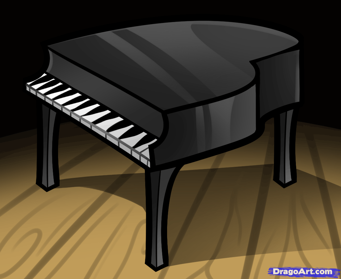 1104x905 How To Draw A Piano For Kids, Step - Simple Piano Drawing