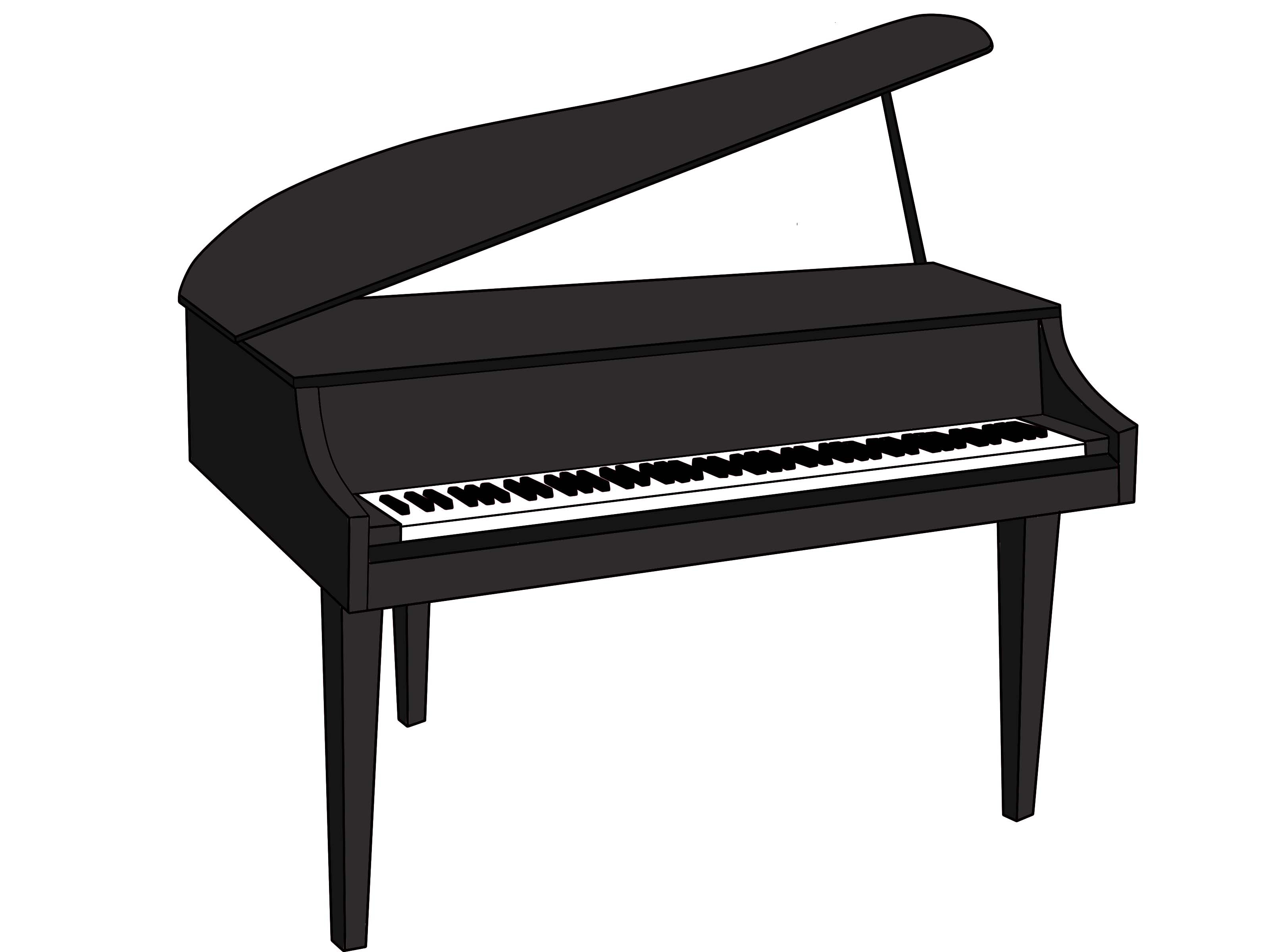 Simple Piano Drawing at Explore collection of