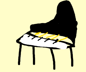 300x250 A Simple Piano Drawing - Simple Piano Drawing