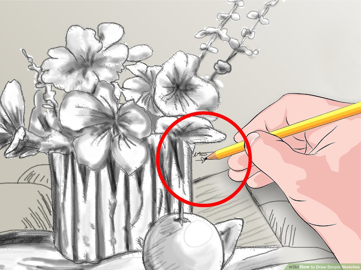 1200x900 How To Draw Simple Sketches Steps - Simple Pictures Drawing