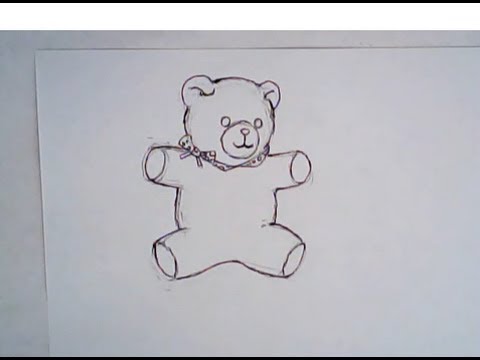 480x360 How To Draw A Teddy Bear - Simple Pictures Drawing