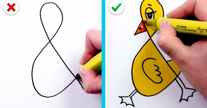 700x368 Fun And Simple Drawing Tricks Easy Tips On How To Draw - Simple Pictures Drawing
