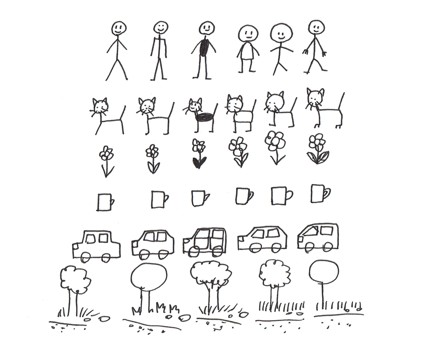 850x717 art therapy how to draw a stick figure comic - Simple Pictures Drawing