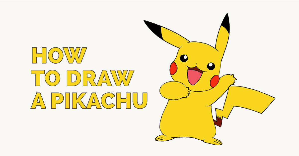 1200x628 How To Draw A Pikachu Easy Drawing Guides - Simple Pikachu Drawing