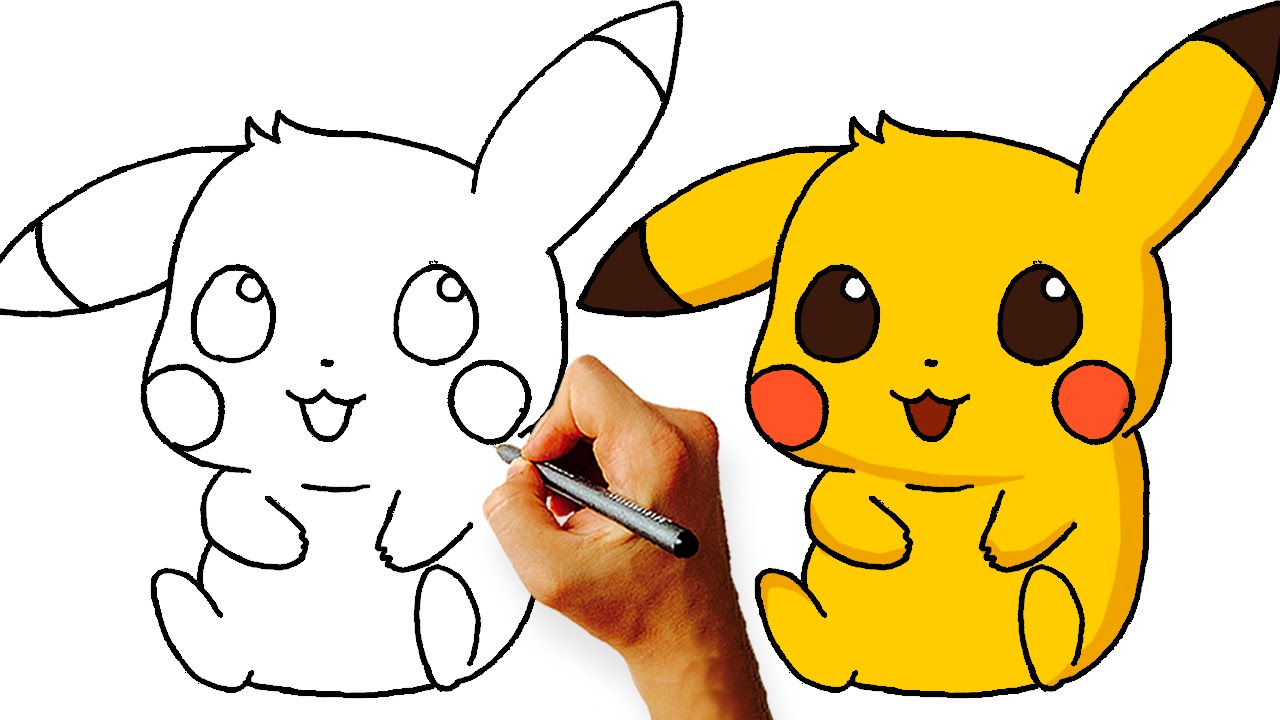 1280x720 How To Draw Chibi Pikachu - Simple Pikachu Drawing