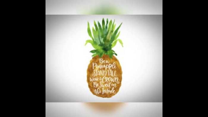 700x394 How To Draw A Pineapple Step - Simple Pineapple Drawing