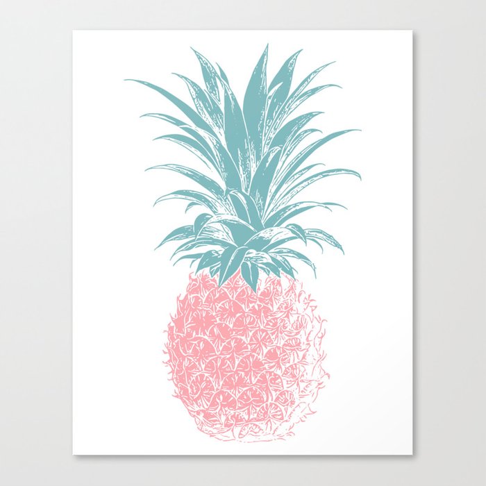 700x700 simple modern boho pineapple drawing canvas print - Simple Pineapple Drawing