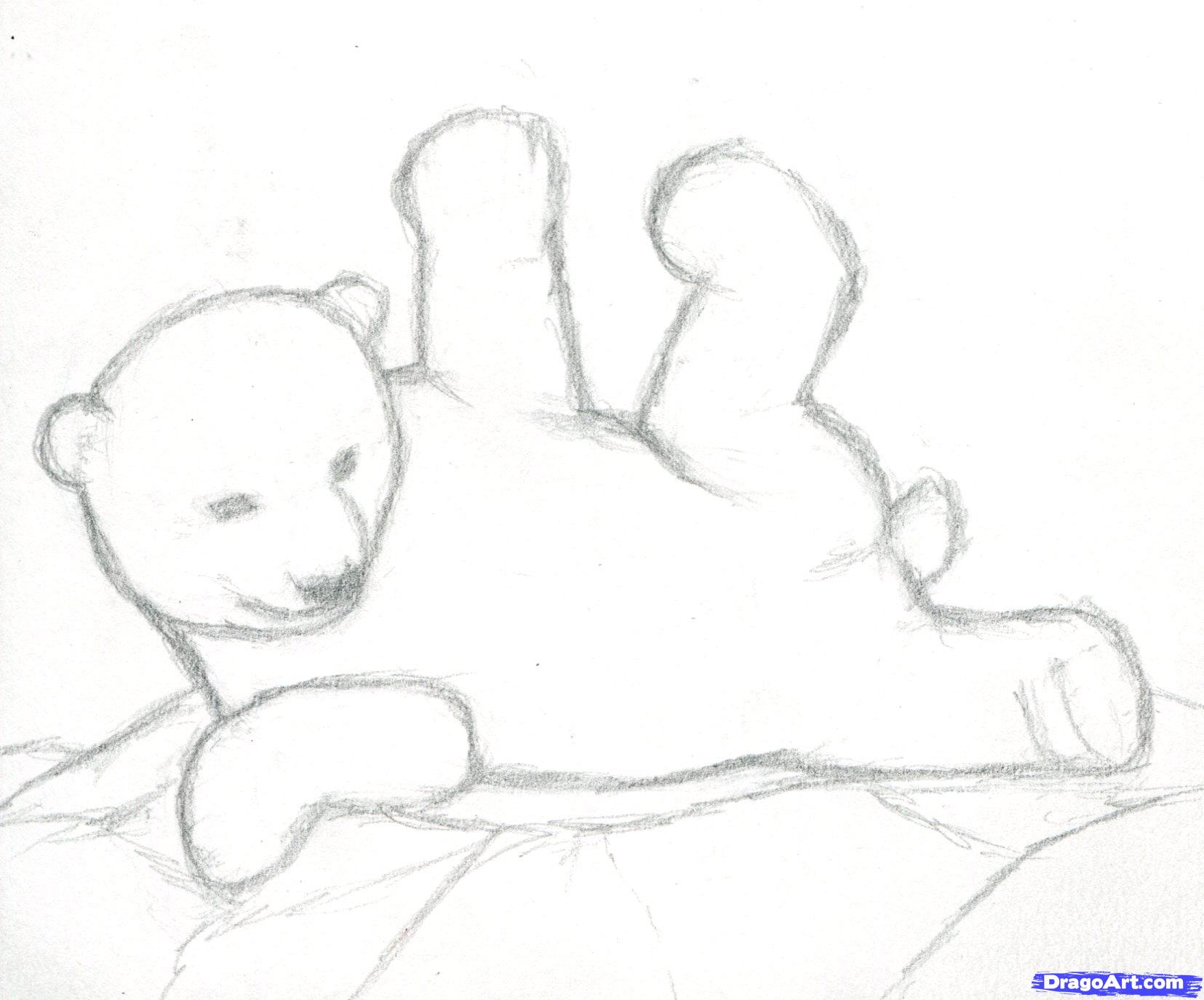 1655x1374 how to draw a polar bear cub, polar bears, step - Simple Polar Bear Drawing