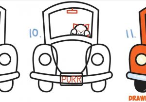 300x210 Images Of Cars In Cartoon Easy To Draw How To Draw A Cartoon - Simple Police Car Drawing