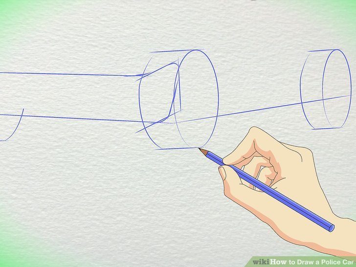 728x546 ways to draw a police car - Simple Police Car Drawing