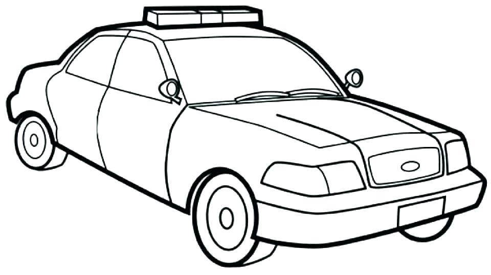 960x539 police car coloring - Simple Police Car Drawing
