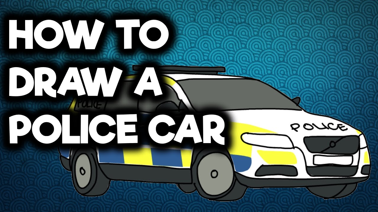 1280x720 How To Draw Car - Simple Police Car Drawing
