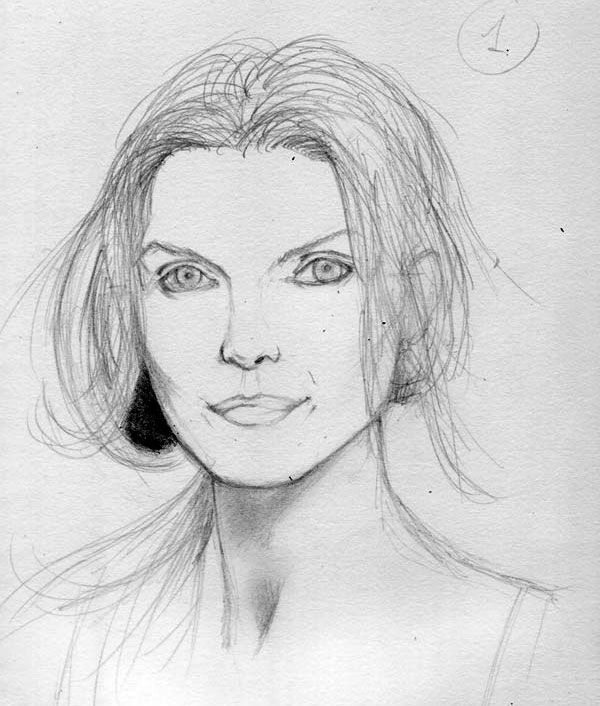 600x706 Pictures Simple Portrait Drawing - Simple Portrait Drawing