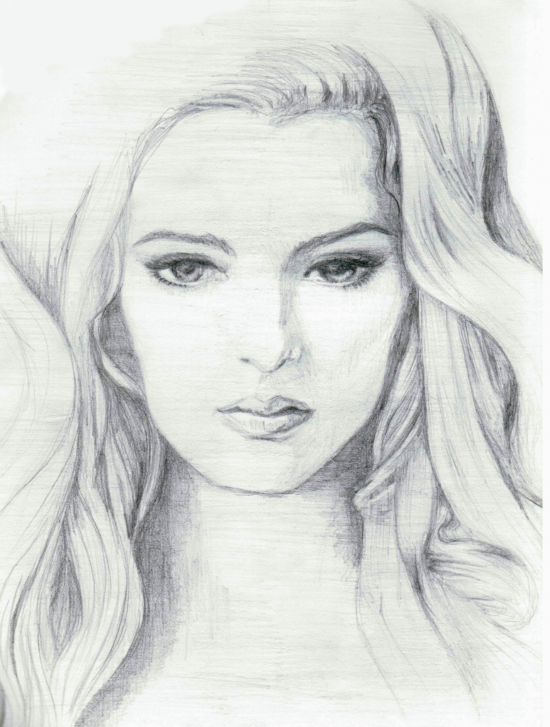 776x1024 portrait simple pencil simple pencil portrait drawing simple - Simple Portrait Drawing