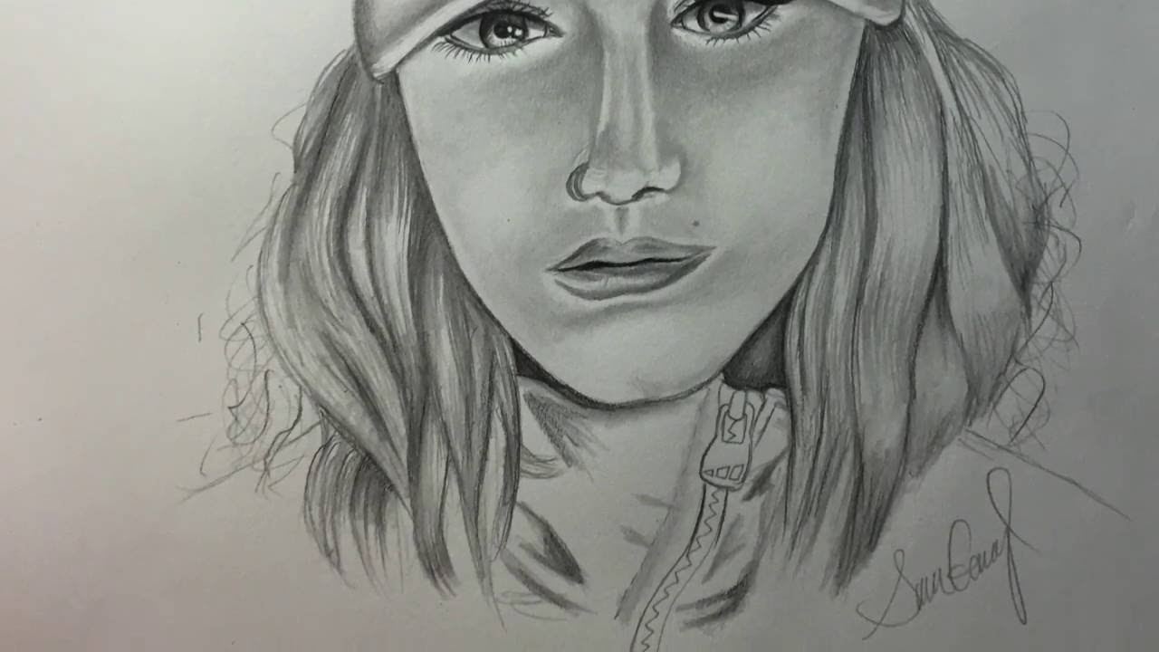 1280x720 Simple Portrait Drawing - Simple Portrait Drawing