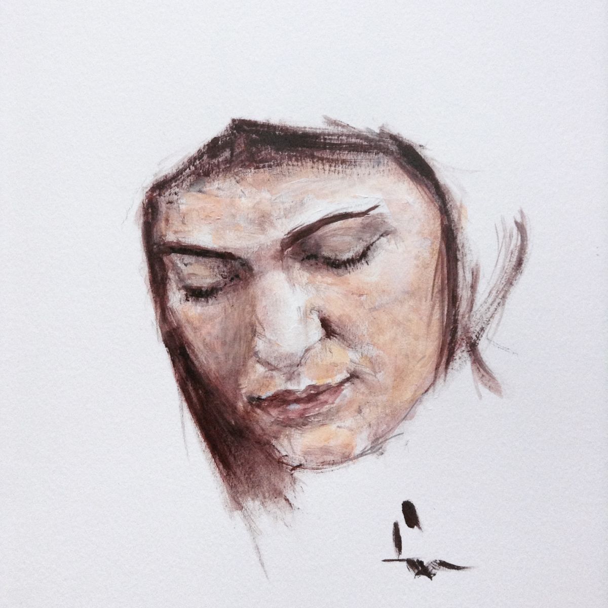 1200x1200 Simple Portrait Painting - Simple Portrait Drawing