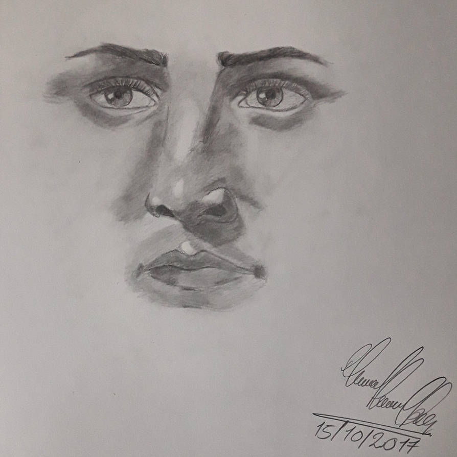 894x894 Simple Portrait Drawing - Simple Portrait Drawing