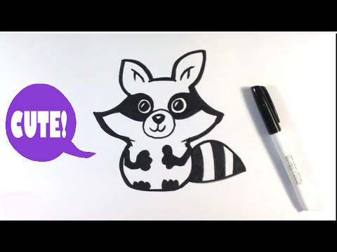 480x360 How To Draw A Raccoon - Simple Raccoon Drawing