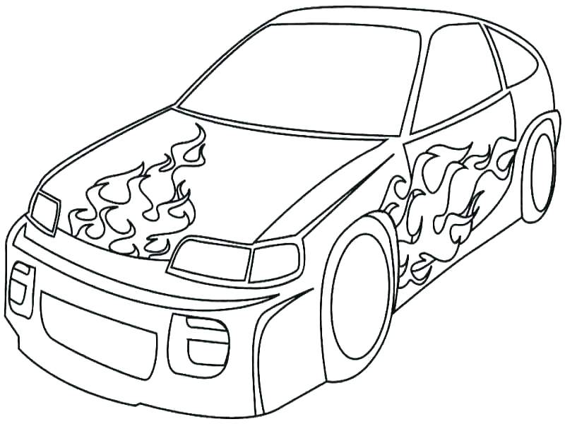 800x600 Toy Car Coloring Pages Cool Simple Race Free Colouring - Simple Race Car Drawing