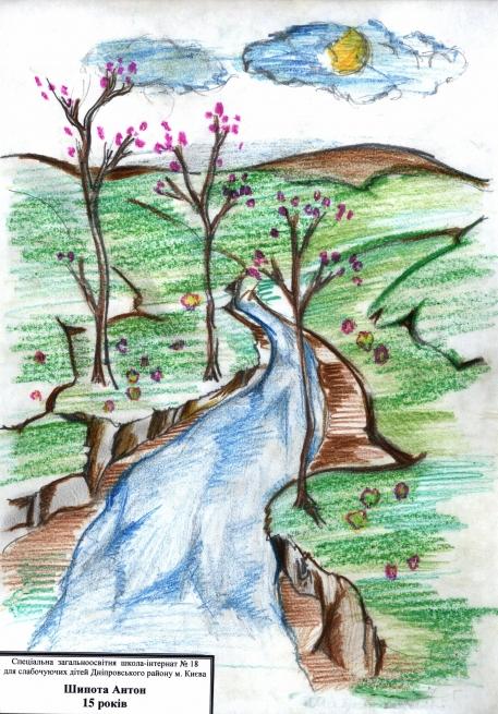 457x655 River Nature Drawings Pictures Drawings Ideas For Kids Easy - Simple River Drawing