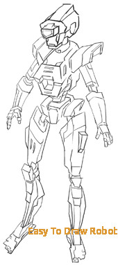 170x382 Easy To Draw Robot - Simple Robot Drawing