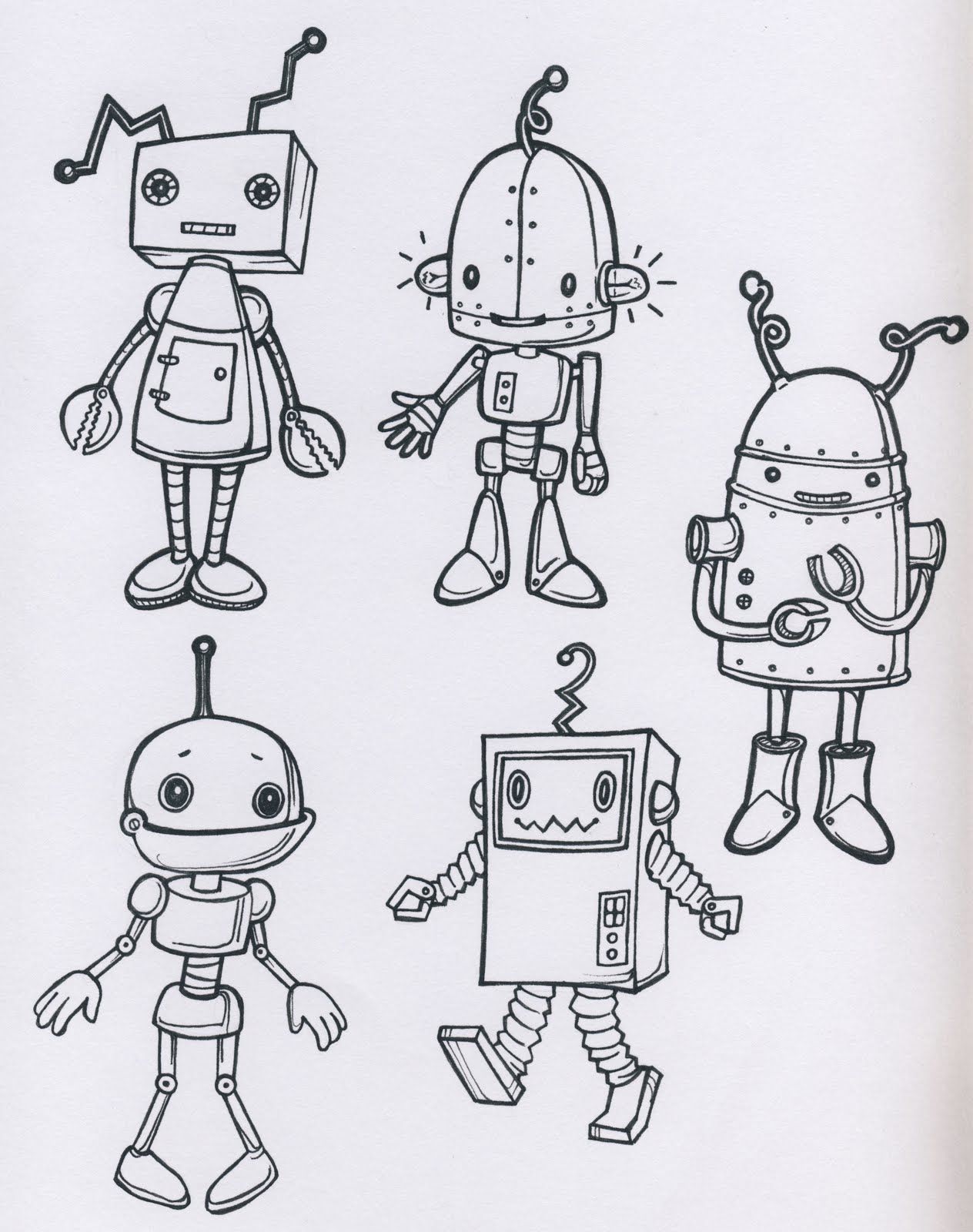 Simple Robot Drawing at Explore collection of