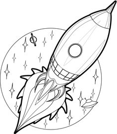 236x270 Soaring Rocket Ship Cartoon Icon Sketch Fast Pencil Hand Drawing - Simple Rocket Drawing