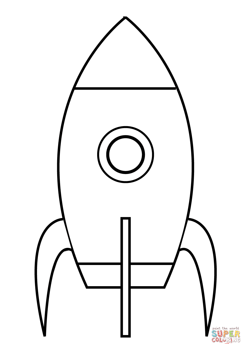 990x1400 Very Simple Rocket Super Coloring Coloring - Simple Rocket Drawing