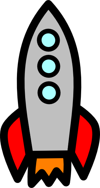 318x600 rocket ship shooting clip art - Simple Rocket Ship Drawing