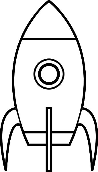 342x598 rocket ship stencil - Simple Rocket Ship Drawing