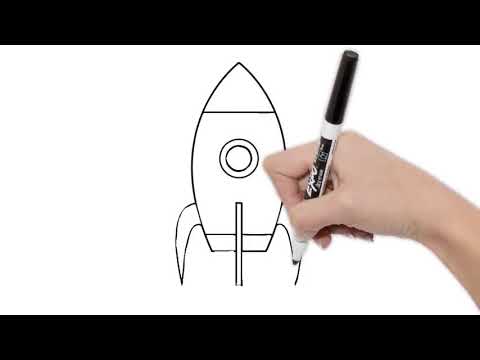 480x360 simple rocket ship drawings for kids - Simple Rocket Ship Drawing