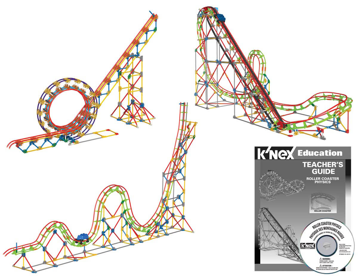 1200x927 k'nex education roller coaster physics set - Simple Roller Coaster Drawing