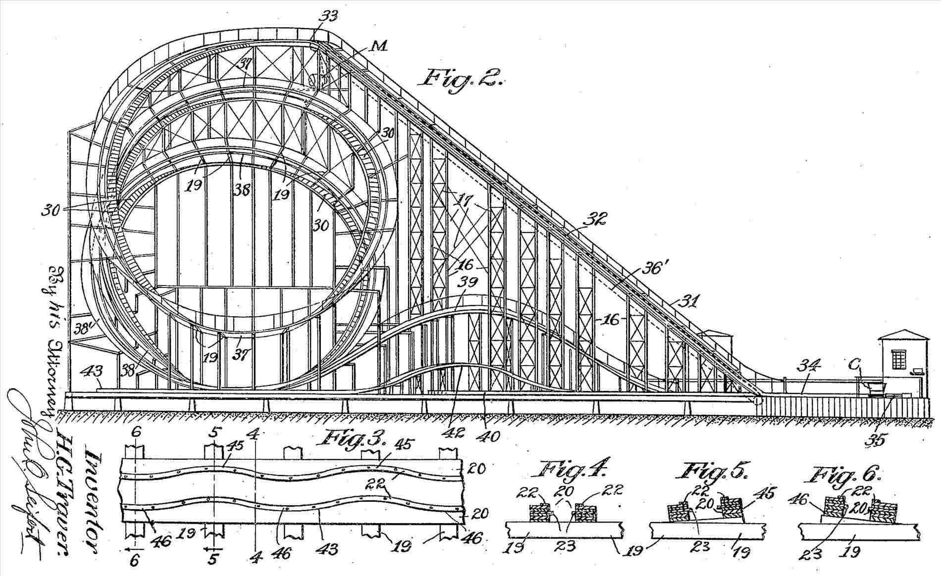 1900x1164  - Simple Roller Coaster Drawing