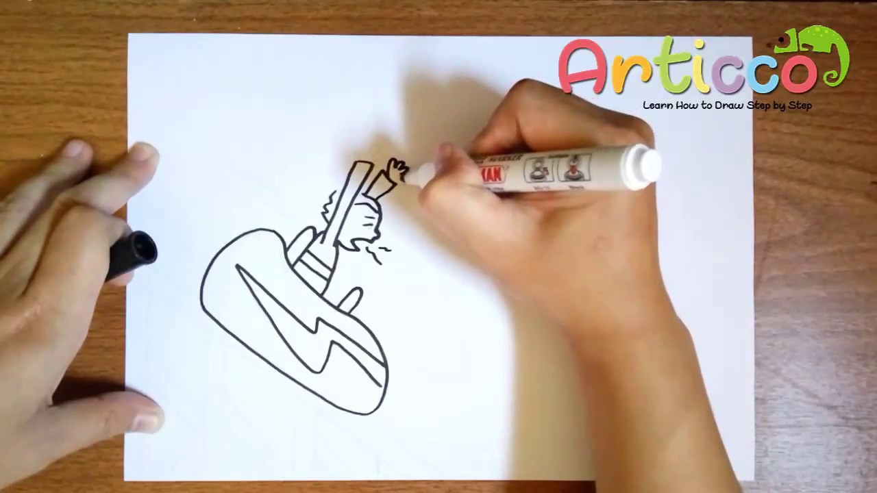 1280x720 how to draw a roller coaster step - Simple Roller Coaster Drawing