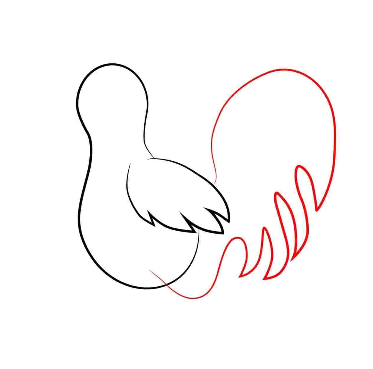1264x1251 How Cartoon Rooster Drawing To Draw A Centralrhdrawcentralcom - Simple Rooster Drawing